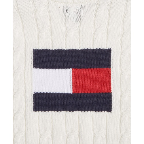 타미힐피거 Toddler and Little Boys Flag Crew Sweater