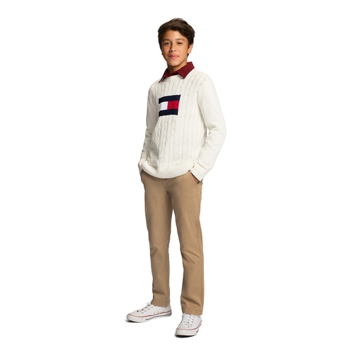 타미힐피거 Toddler and Little Boys Flag Crew Sweater