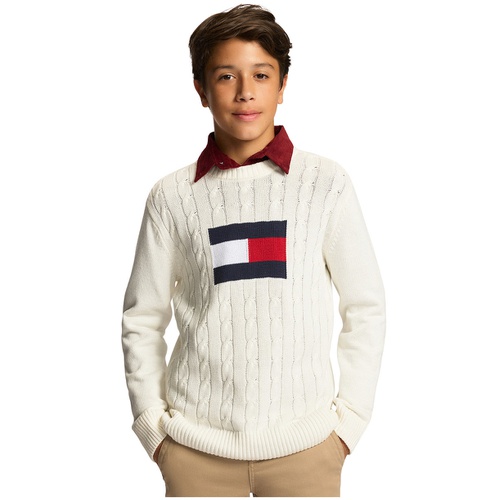 타미힐피거 Toddler and Little Boys Flag Crew Sweater