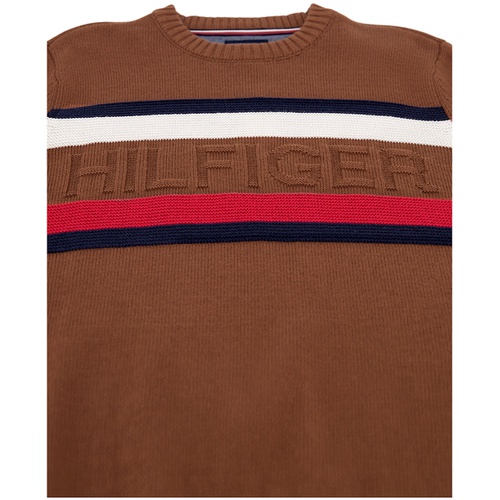 타미힐피거 Toddler and Little Boys Ottoman Stripe Crewneck Sweater