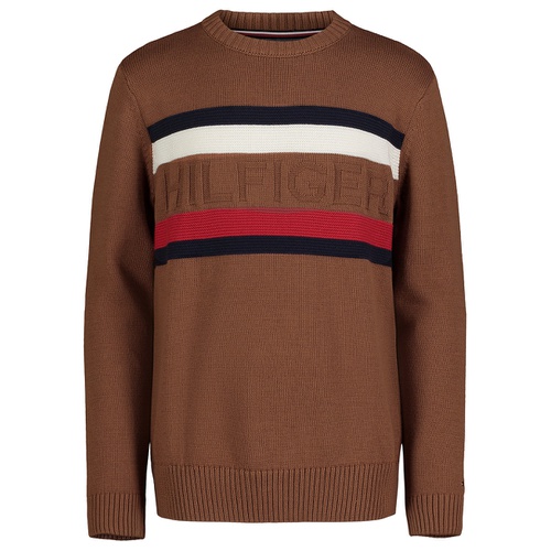 타미힐피거 Toddler and Little Boys Ottoman Stripe Crewneck Sweater