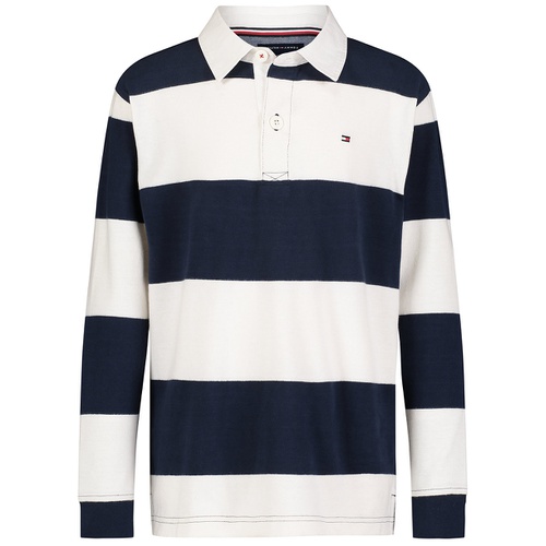 타미힐피거 Toddler and Little Boys Bold Stripe Polo Shirt