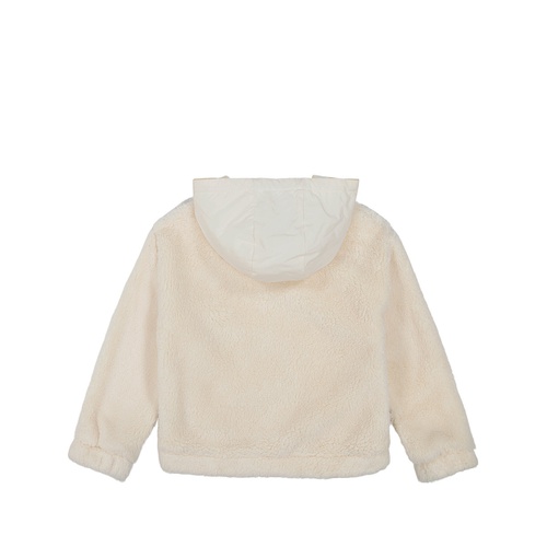 타미힐피거 Big Girls Mixed Media Minky Snap Front Hoodie