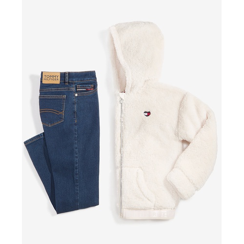 타미힐피거 Big Girls Mid Rise Flared Leg Jeans