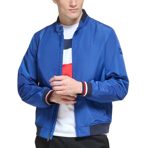 타미힐피거 Mens Lightweight Spring Bomber Jacket