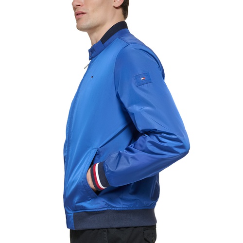 타미힐피거 Mens Lightweight Spring Bomber Jacket