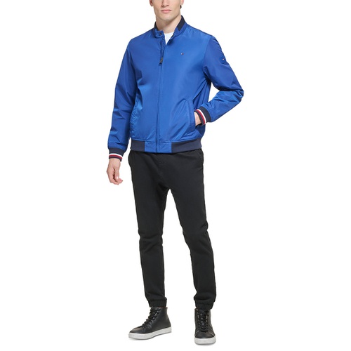 타미힐피거 Mens Lightweight Spring Bomber Jacket