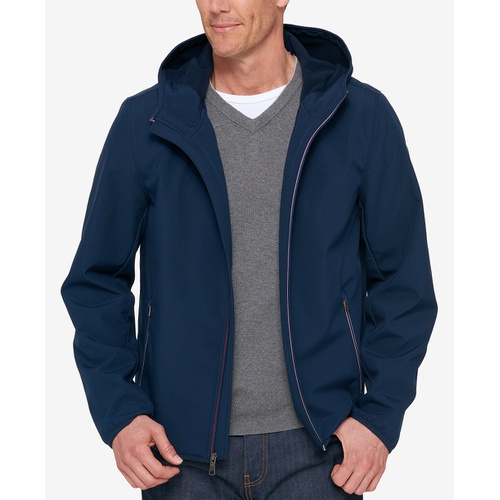 타미힐피거 Mens Hooded Soft Shell Jacket