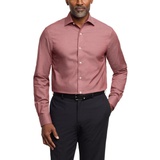 Mens Flex Regular Fit Wrinkle Resistant Stretch Twill Dress Shirt