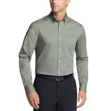 Mens Regular Fit Wrinkle Resistant Stretch Dress Shirt