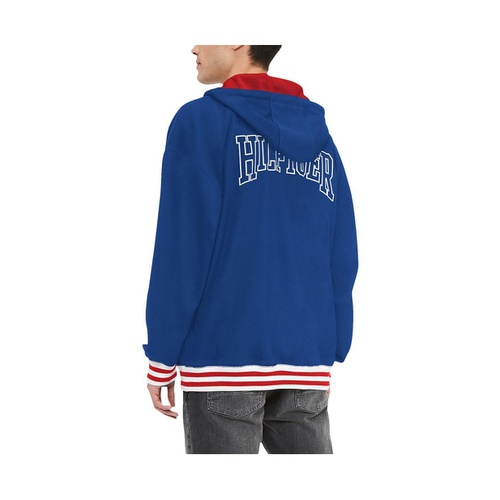 타미힐피거 Mens Royal Buffalo Bills Aaron Quarter Zip Hoodie