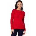 Womens Tommy Hilfiger Cate Cable Boatneck Sweater