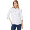 Womens Tommy Hilfiger Pebble Plaid Roll Tab