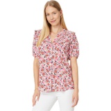 Womens Tommy Hilfiger Ditsy Floral Smocked Yoke Top