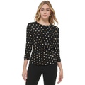 Womens Tommy Hilfiger Crew Neck Dot Top