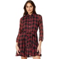 Womens Tommy Hilfiger Long Sleeve Plaid Dress