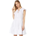 Womens Tommy Hilfiger Floral Sleeve Tiered Dress