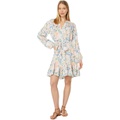 Womens Tommy Hilfiger Long Sleeve Floral Dress with Self Tie