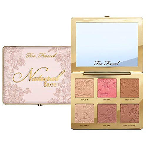  Too Faced Natural Face Highlight, Blush, and Bronzing Veil Face Palette