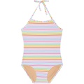 Toobydoo Rainbow Stripes One-Piece Swimsuit (Toddleru002FLittle Kidsu002FBig Kids)