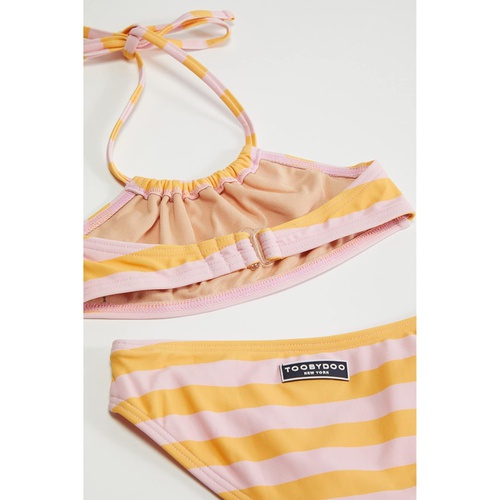  Toobydoo Sunset Stripe Bandeau Bikini (Toddleru002FLittle Kidsu002FBig Kids)