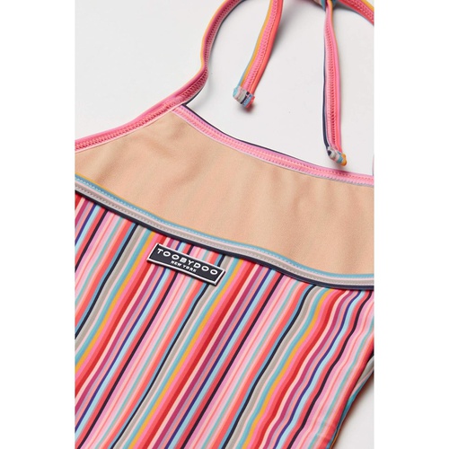  Toobydoo Retro Rainbow Stripes One-Piece Swimsuit (Toddleru002FLittle Kidsu002FBig Kids)