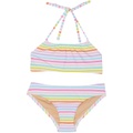 Toobydoo Rainbow Stripes Bandeau Bikini (Toddleru002FLittle Kidsu002FBig Kids)