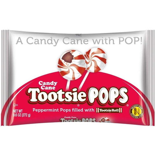  Tootsie Roll Peppermint Candy Cane Tootsie Pops (Pack of 2)