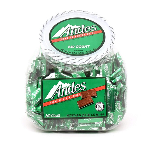  Tootsie Roll, Andes Creme de Menthe Individually Wrapped, Thin Mints, 240 Count