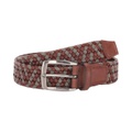 Torino Leather Co. 35 mm Braided Leather & Linen Stretch