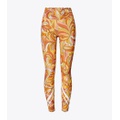 Tory Burch HIGH-RISE PRINTED WEIGHTLESS CHEVRON 7/8 LEGGING