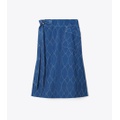 Tory Burch TOPSTITCH DENIM SKIRT