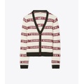 Tory Burch JACQUARD TENNIS CARDIGAN