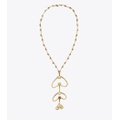 Tory Burch BRUTALIST FISH PENDANT NECKLACE