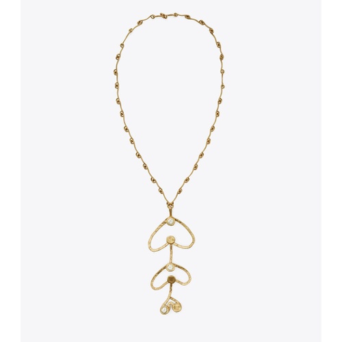 토리버치 Tory Burch BRUTALIST FISH PENDANT NECKLACE