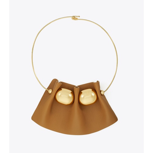 토리버치 Tory Burch FLUTED LEATHER COLLAR NECKLACE