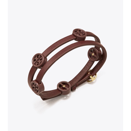 토리버치 Tory Burch MILLER ENAMEL DOUBLE-WRAP BRACELET