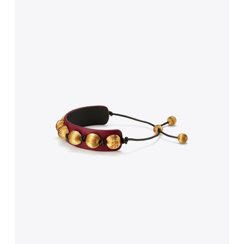 토리버치 Tory Burch LEATHER CUFF BRACELET