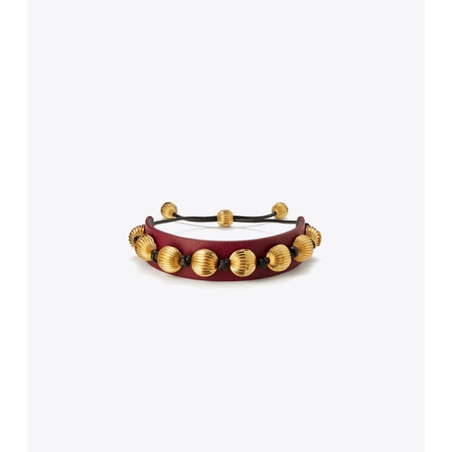 토리버치 Tory Burch LEATHER CUFF BRACELET