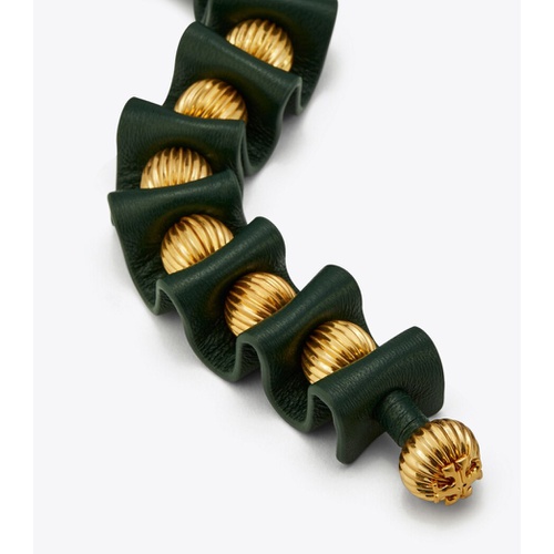 토리버치 Tory Burch RUFFLE LEATHER BRACELET