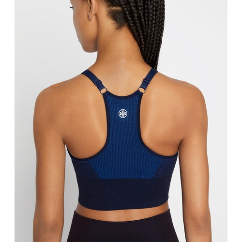 토리버치 Tory Burch HIGH-NECK SEAMLESS CHEVRON BRA