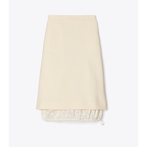 토리버치 Tory Burch DOUBLE-FACED WOOL SKIRT