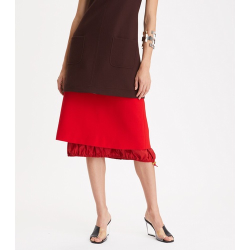 토리버치 Tory Burch DOUBLE-FACED WOOL SKIRT