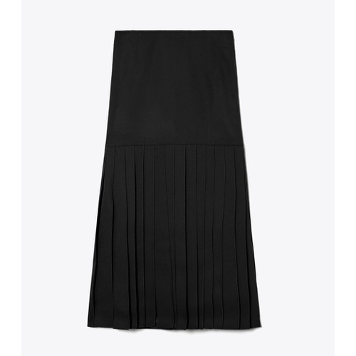 토리버치 Tory Burch WOOL TWILL FRINGE SKIRT