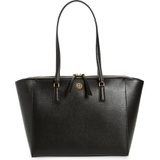 Tory Burch Robinson Small Leather Tote_BLACK
