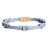 Tory Burch Serif-T Stackable Coated Leather Bracelet_TORY GOLD / CLOUD BLUE