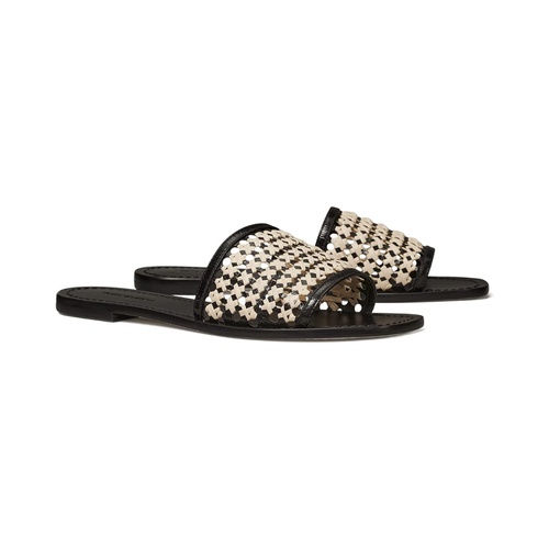 토리버치 Tory Burch Woven Raffia Slide