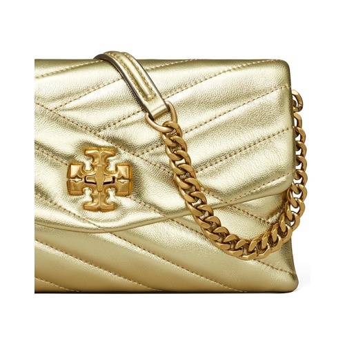 토리버치 Tory Burch Kira Chevron Metallic Chain Wallet