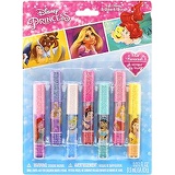 Townley Girl Disney Princess Kids Washable Party Favor Lip Gloss, 7 Flavors include Cotton Candy, Strawberry, Raspberry, Bubble Gum, Grape, Peach and Cherry