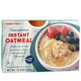 Trader Joes Unsweetened INSTANT Oatmeal 11.3 oz (Pack of 2 boxes)
